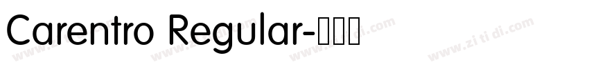 Carentro Regular字体转换 Carentro Regular字体转换